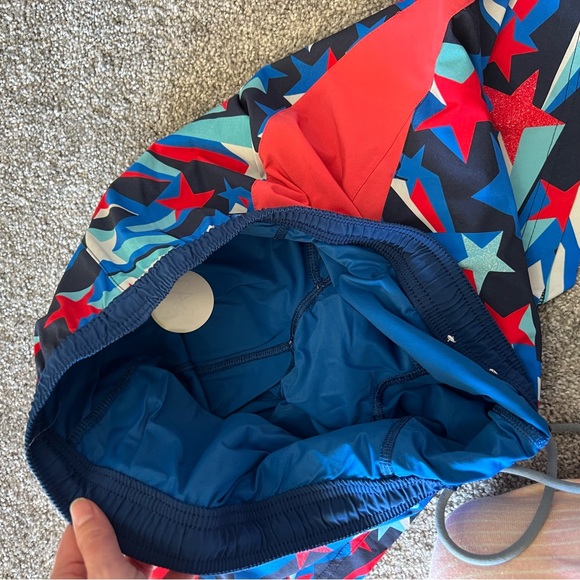 Chubbies swim trunks mens large red blue patriotic star drawstring beach - Picture 6 of 11